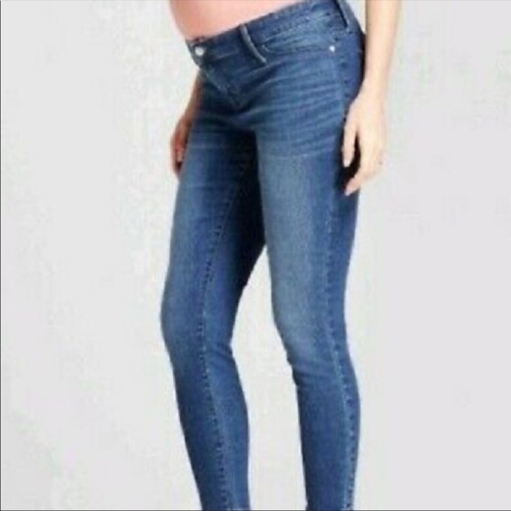Isabel Maternity Size 12 Blue Dark Wash Jegging Jeans